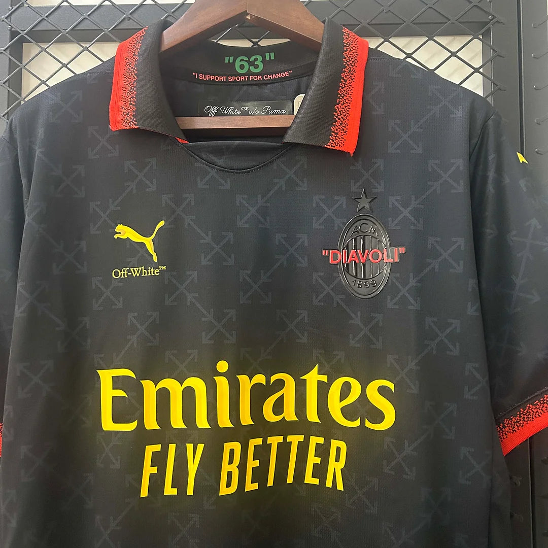 2024/2025 AC Milan Fourth Away Black Soccer Jersey