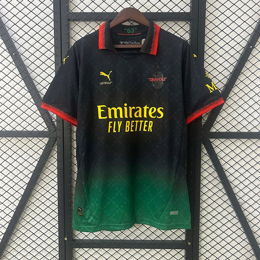 2024/2025 AC Milan Fourth Away Black Soccer Jersey