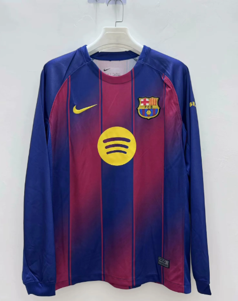 2025/2026 Long Sleeve Barcelona Home